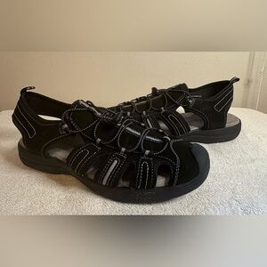 Adventuridge Trekking Black Sport Water Adventure Hiking Trail Sandal Men's 9